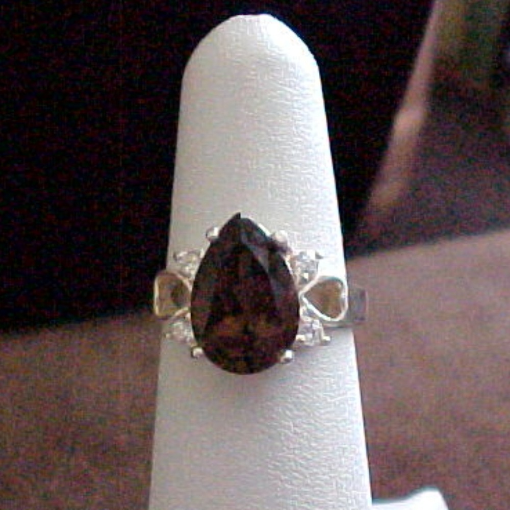 Smokey Quarts & Sterling Silver Ring
